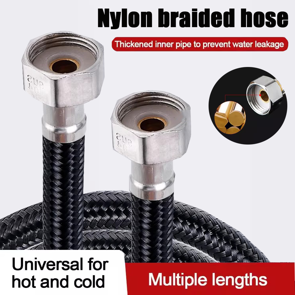 Flexible Hose Braided - Upgraded 20 to 200CM Nylon Braide