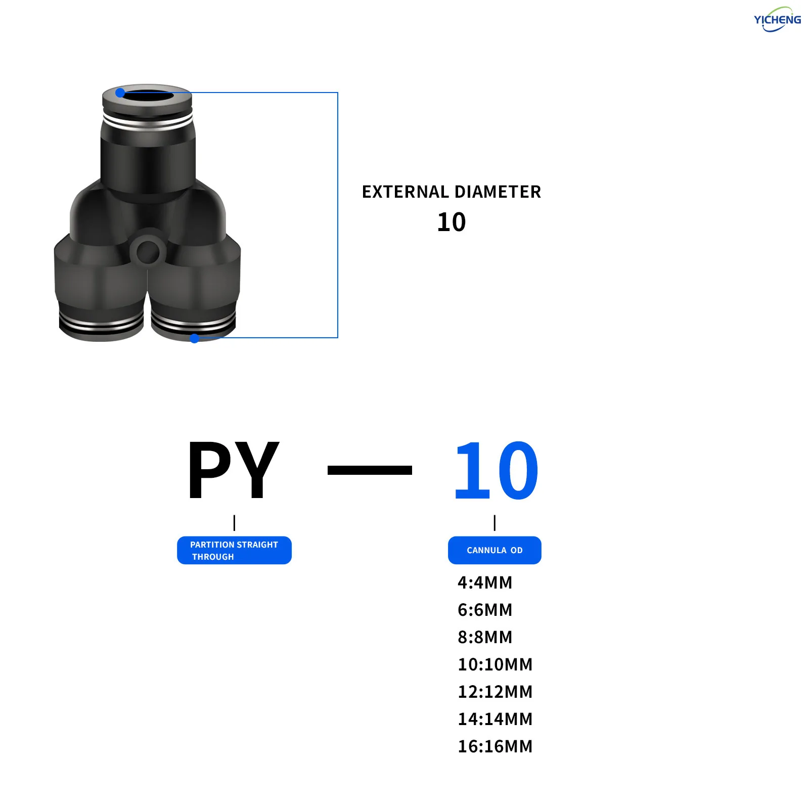 10MM ID Hose Connector Y Split - Push Fit Connector 리뷰 및 가격