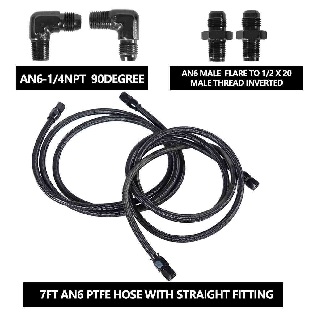2 X 7Ft AN6 Flexible PTFE Tran - Flexible Hose Braided 리뷰 및 가격