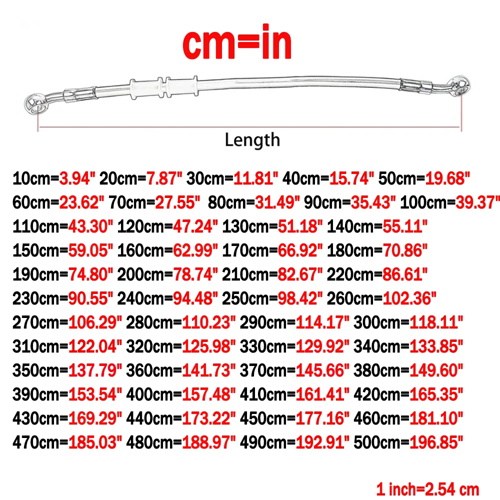 10cm~500cm Motorcycle Brake Cl - Flexible Hose Braided 리뷰 및 가격