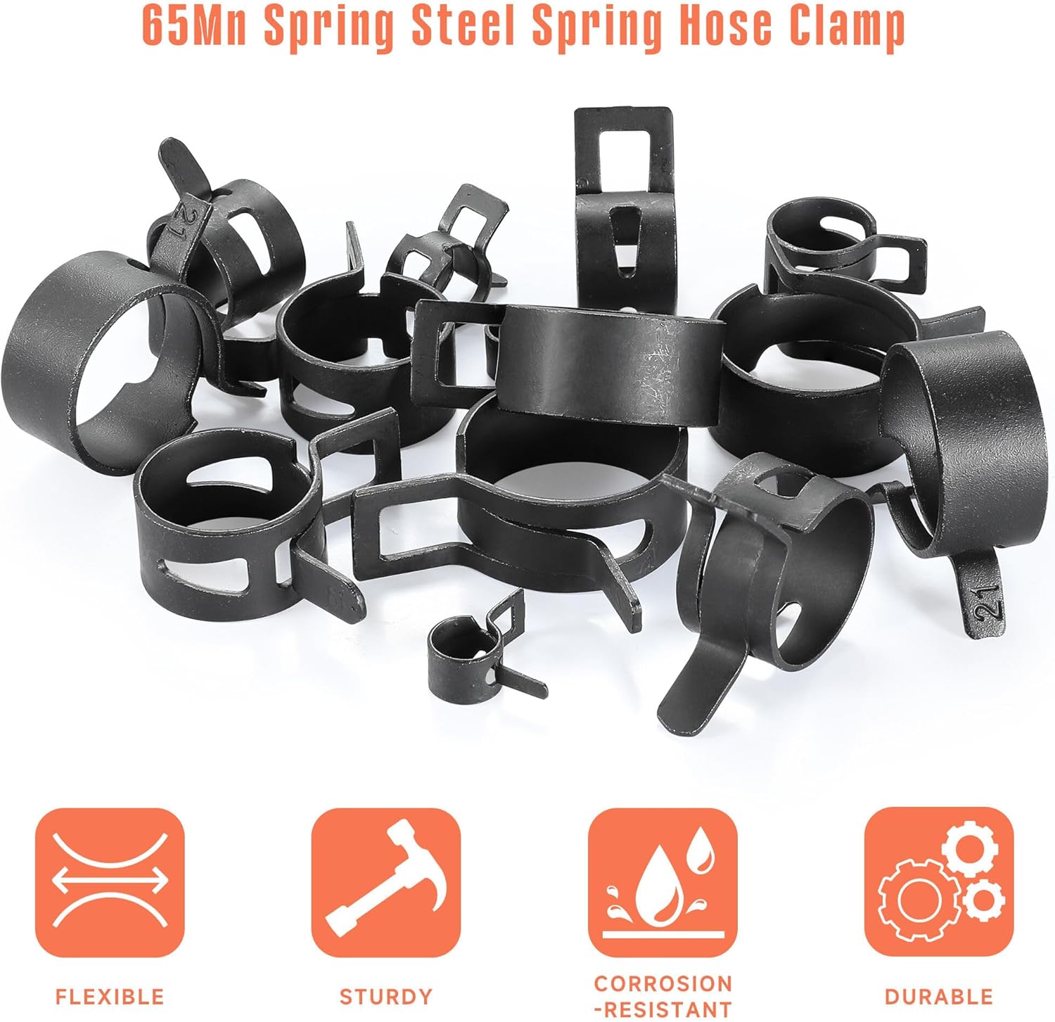 24pcs Hose Spring Clamp Clips  - Drain Pipe Clip 리뷰 및 가격