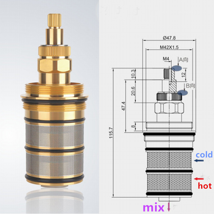 Brass Bath Shower Thermostatic - Shower Valve Cartridge 리뷰 및 가격