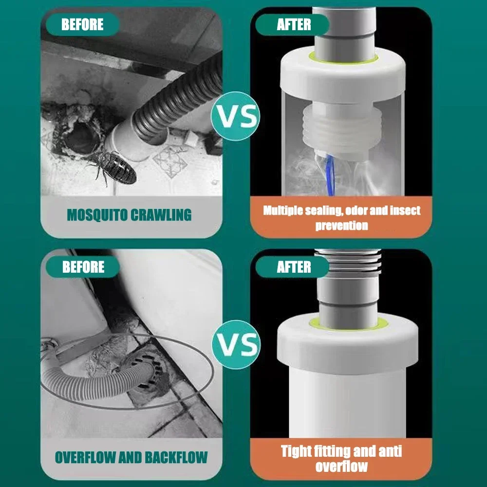 Pipe Drain Sealing Plug Deodor - Drain Pipe Clip 리뷰 및 가격